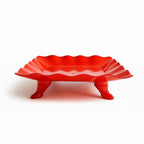 Plastic Wavy Pedestal Stand - Off White | Full House Lebanon