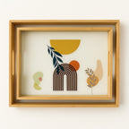 Wooden Decorative Serving Tray Set (2 Pcs) | Full House Lebanon