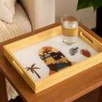Wooden Decorative Serving Tray Set (2 Pcs) - 2 | Full House Lebanon