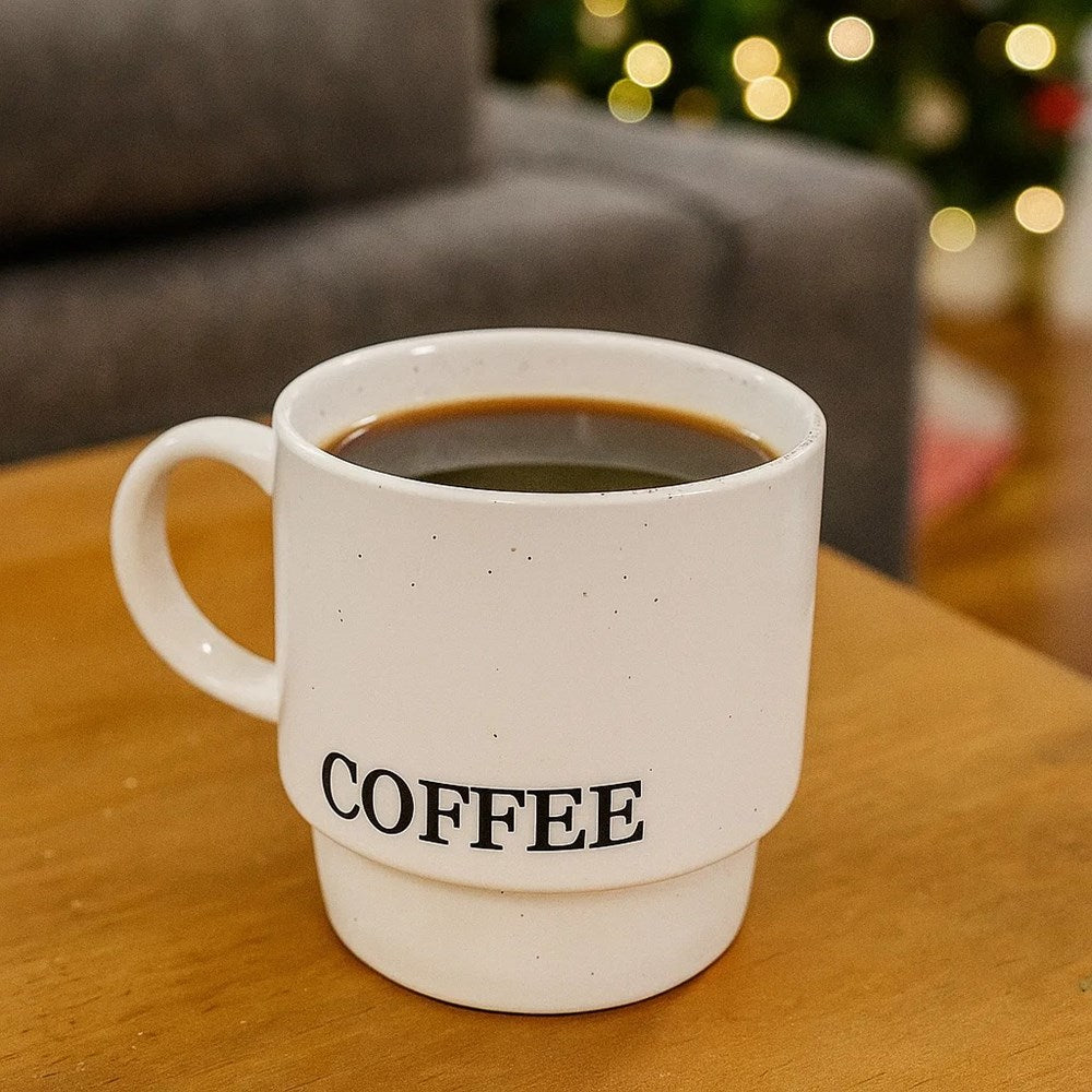 Stackable Porcelain Mug - Praise, White | Full House Lebanon