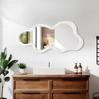 Irregular Cloud Wall Mirror - Large, Black | Full House Lebanon
