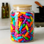 Glass Storage Jar with Bamboo Lid | Full House Lebanon