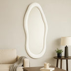 Irregular Wavy Wall Mirror - Black | Full House Lebanon