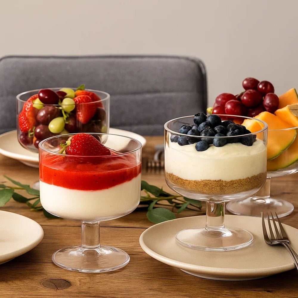 Mini Glass Trifle Bowl Set (4 Pcs) | Full House Lebanon