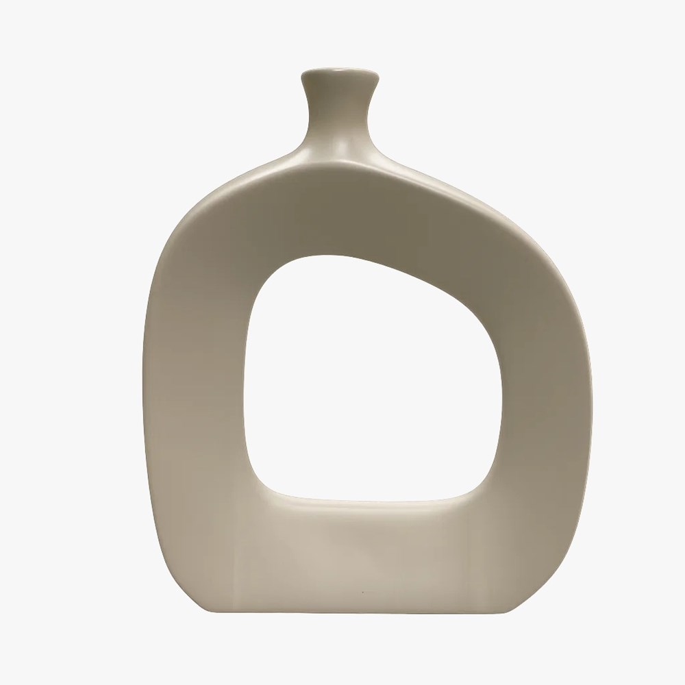 Modern Hollow Ceramic Vase | Full House Lebanon