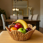 Handwoven Round Rattan Basket Set (3 Pcs) | Full House Lebanon