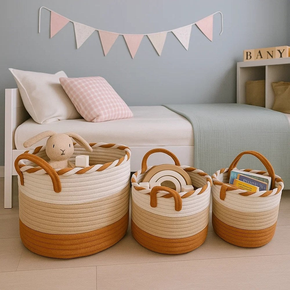 Cannon Cotton Rope Storage Basket - Large | Full House Lebanon
