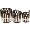 Cannon Laundry Basket with Leather Handles - Small, Grey | Full House Lebanon