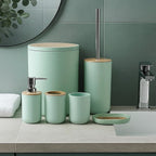 Bathroom Accessories Set (6 Pcs) - Navy | Full House Lebanon