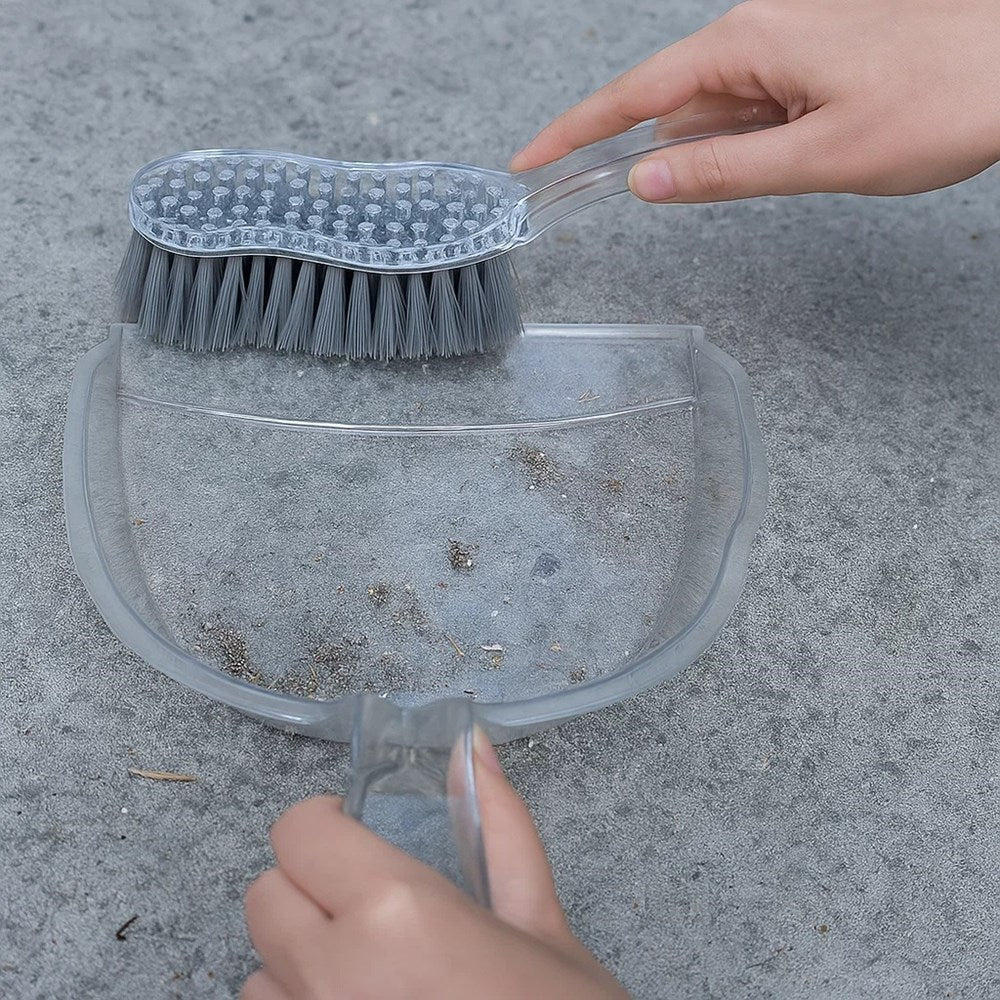 Transparent Handheld Dustpan & Brush Set | Full House Lebanon