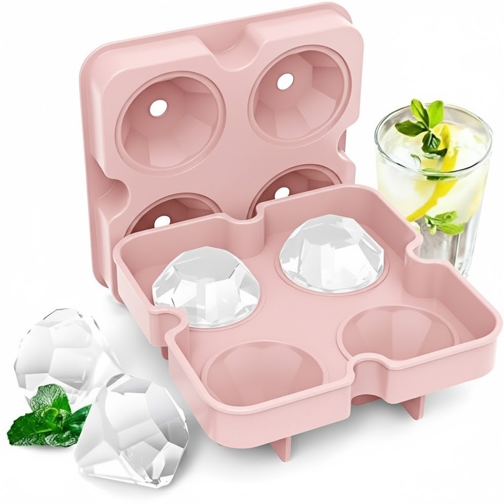 Silicone 4 -Diamond Ice Mold | Full House Lebanon