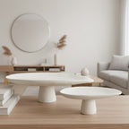 Footed Decorative Stone Platter - Large | Full House Lebanon