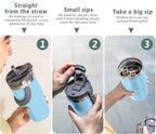 Vacuum Insulated Bottle with Straw | Full House Lebanon
