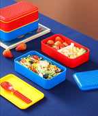 2-tiers Super Fun Lunch Boxes with a Spoon/Fork | Full House Lebanon
