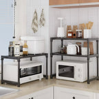Microwave Storage Rack - 1 Tier, White | Full House Lebanon