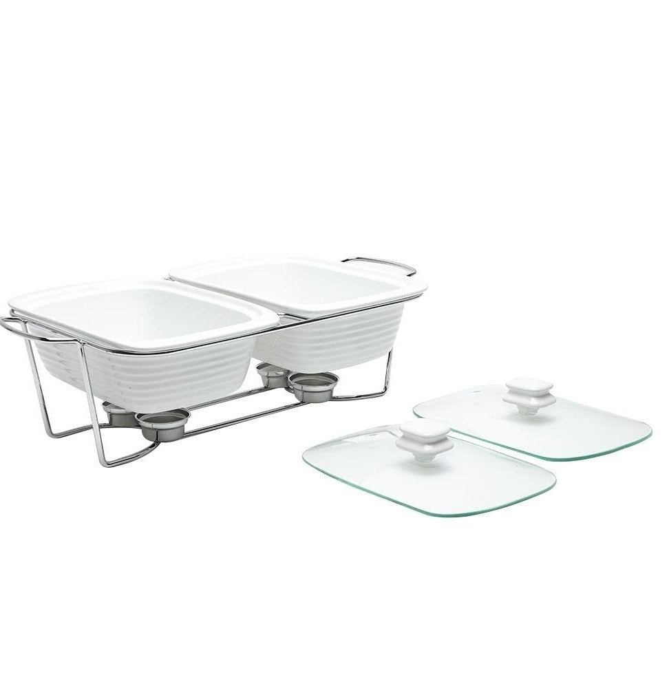 Rectangular Casserole Warmer with Glass Lid | Full House Lebanon