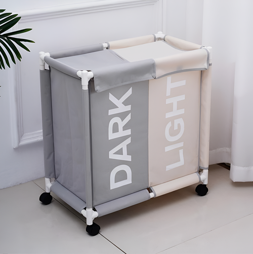 2- Compartments Laundry Basket | Full House Lebanon
