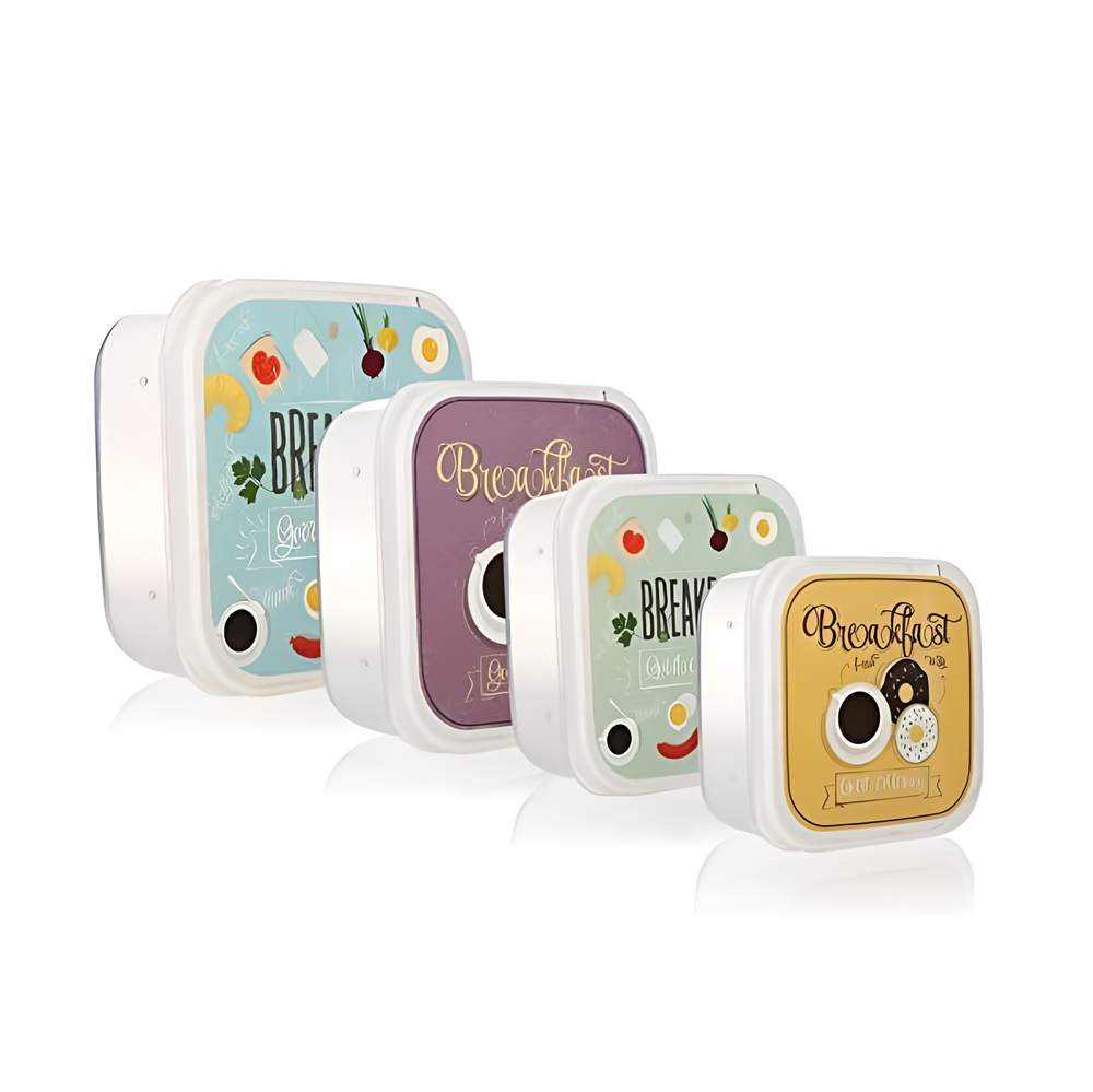 Kids Food Container Set (4 Pcs) - I Love Vegetables | Full House Lebanon