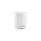 Rattan Trash Bin - 5.5 L, Light Grey | Full House Lebanon