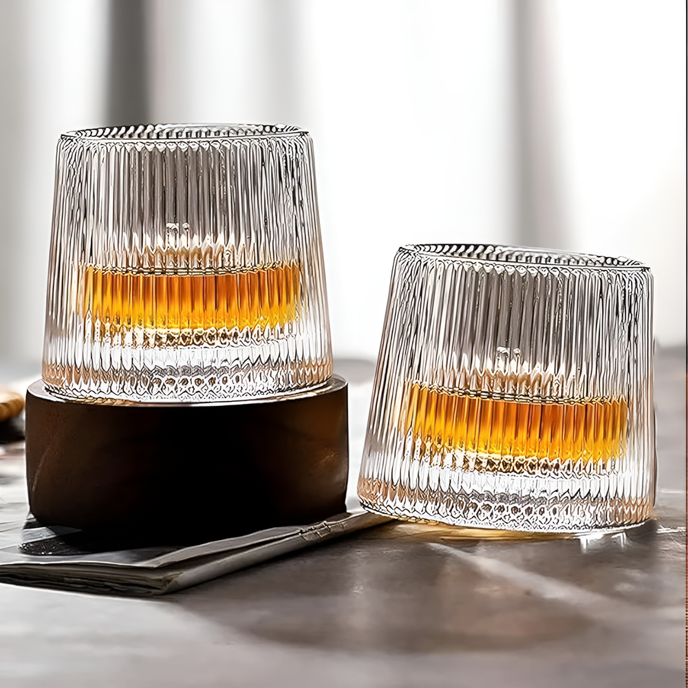 Glass Cup with Curved Base Set (6 Pcs) | Full House Lebanon