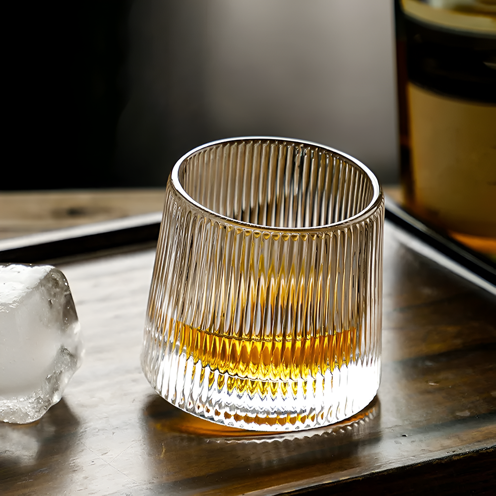 Glass Cup with Curved Base Set (6 Pcs) | Full House Lebanon