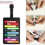 Luggage Tag (2 Pcs) - Pink | Full House Lebanon