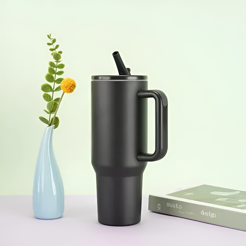 Stainless Steel Vacuum Flask - Beige | Full House Lebanon