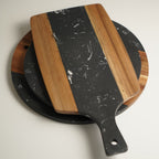 Black Marble & Acacia Wood Board | Full House Lebanon