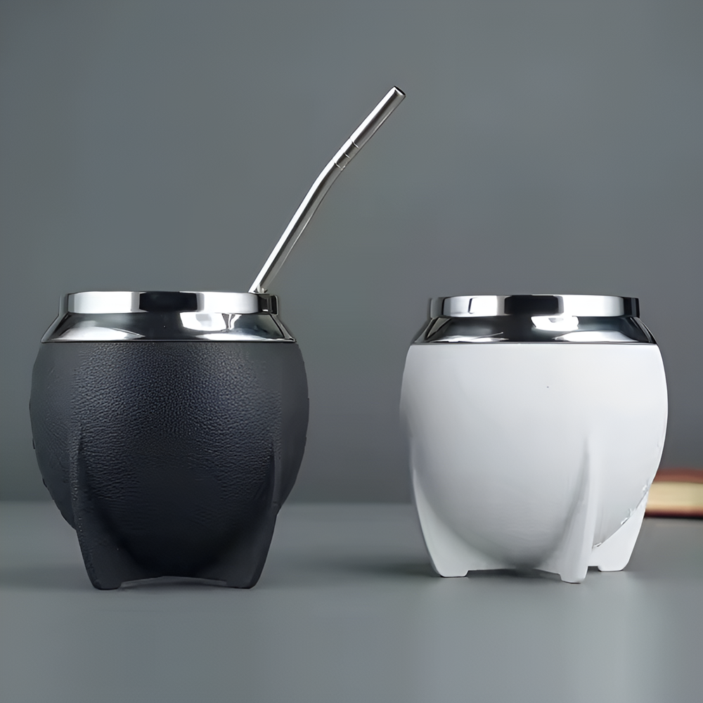 Stainless Steel Mate Cup - White | Full House Lebanon