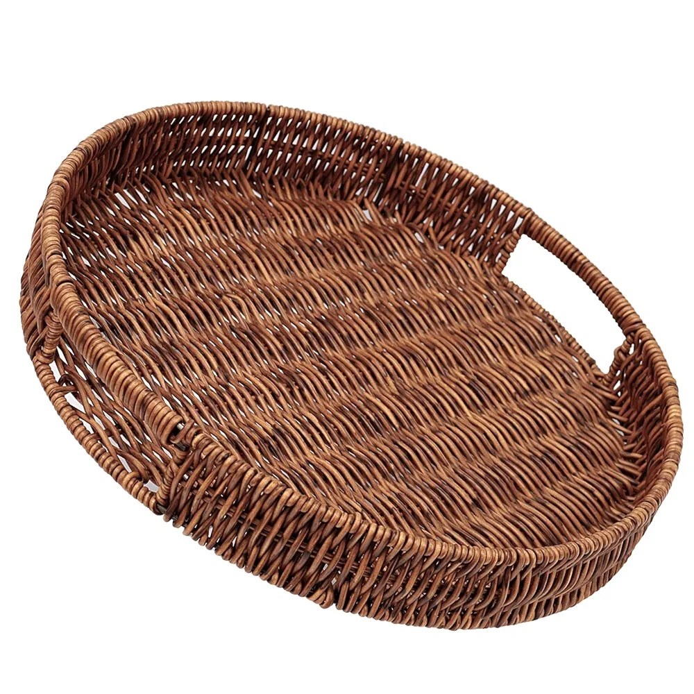 Hand-Woven Rattan Serving Tray Set (3 Pcs ) | Full House Lebanon