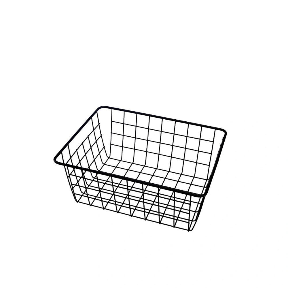 Black Metal Wire Storage Basket | Full House Lebanon