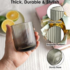 Ribbed Colored Glass Tumbler | Full House Lebanon