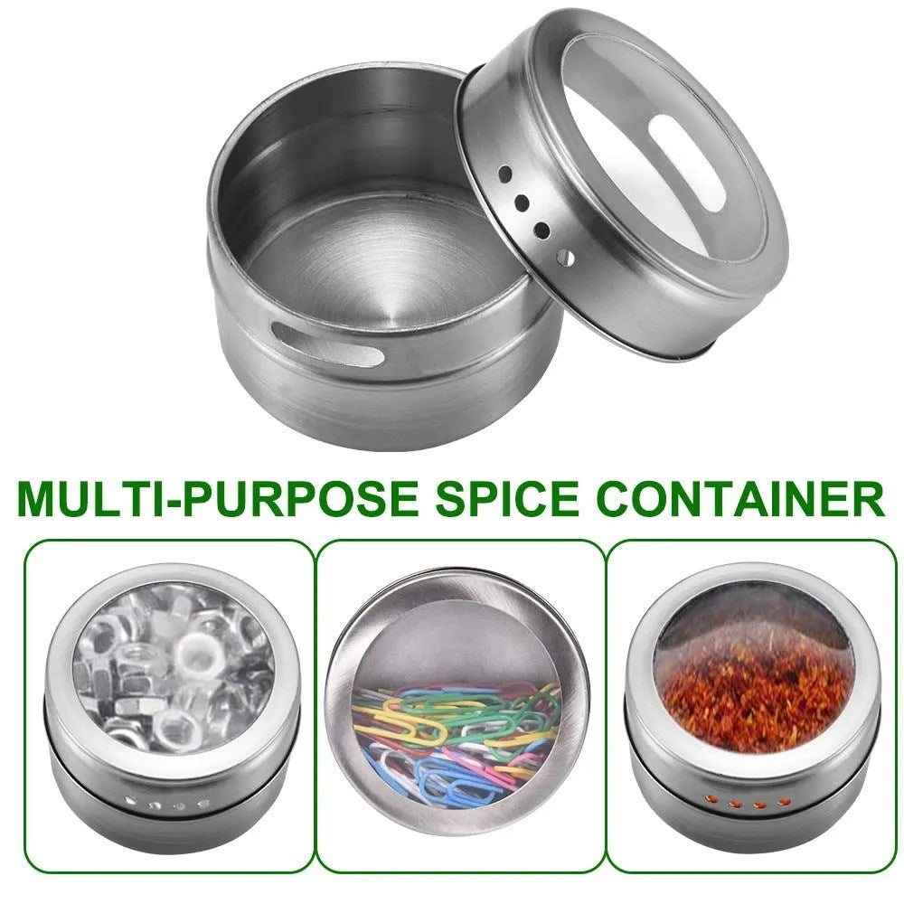 6 Magnetic Jar Spice Rack | Full House Lebanon