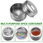 6 Magnetic Jar Spice Rack | Full House Lebanon