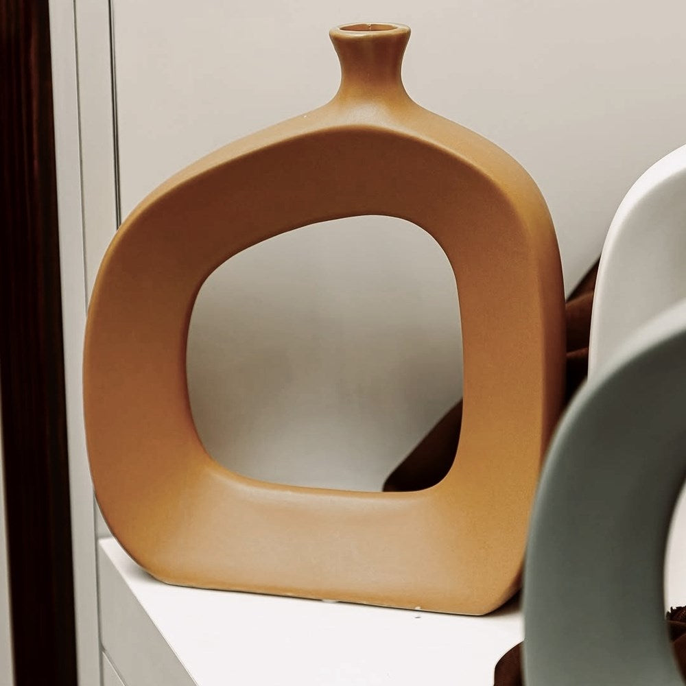 Modern Hollow Ceramic Vase | Full House Lebanon