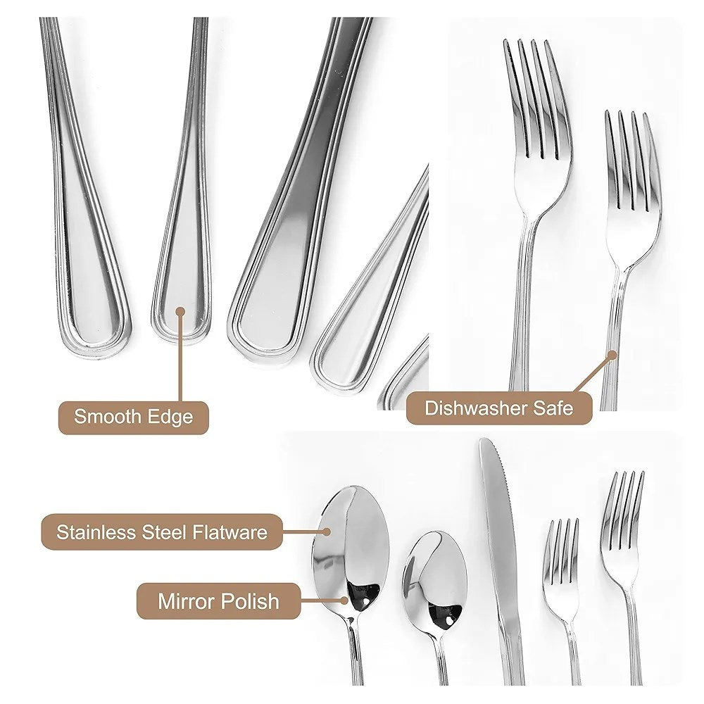 Stainless Steel Cutlery Set (24 Pcs) | Full House Lebanon