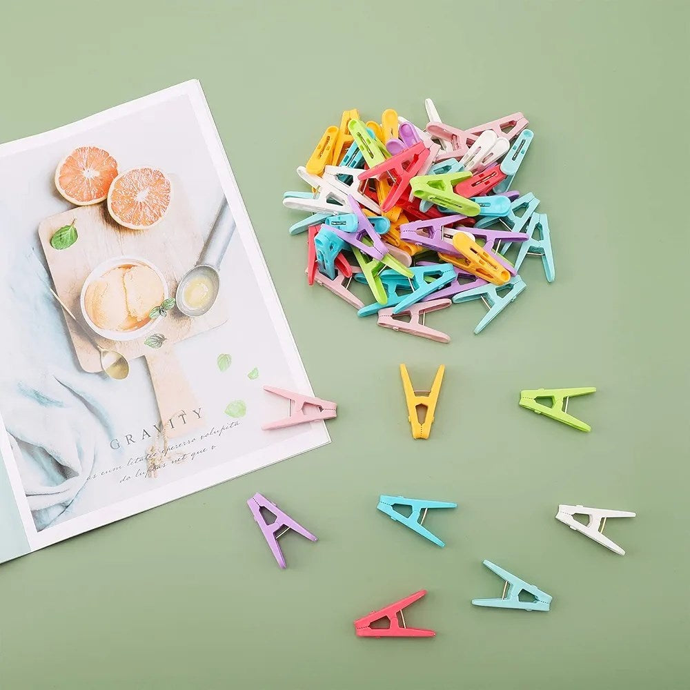 Colorful Plastic Cloth Pegs(50 Pcs) | Full House Lebanon
