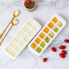 12-Grids Plastic Ice Cube Tray - Light Grey | Full House Lebanon