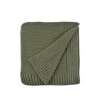 Cannon Knitted Throw Blanket - LightGreen | Full House Lebanon