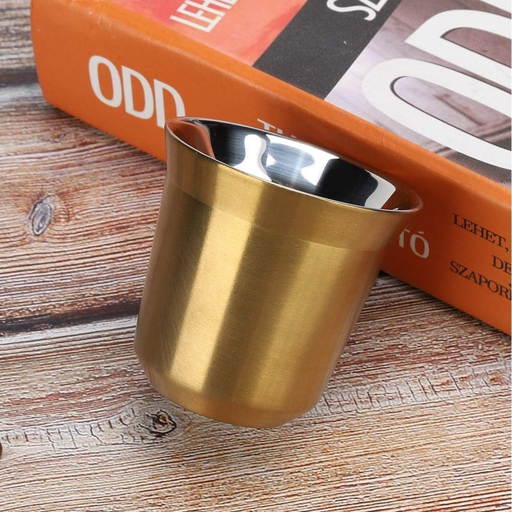 Stainless Steel Double Wall Espresso Coffee Cup | Full House Lebanon