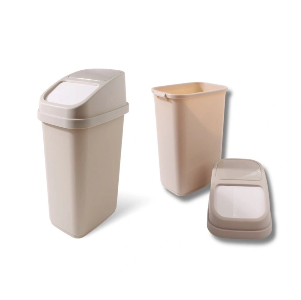 Swing-Top Waste Bin - 17 L, Beige | Full House Lebanon