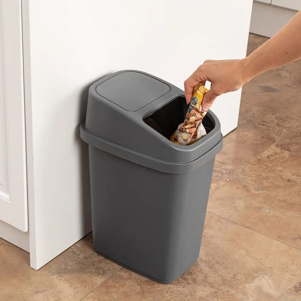 Swing-Top Waste Bin - 10 L, White | Full House Lebanon