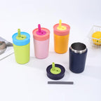 Reusable Insulated Tumbler with Silicone Straw | Full House Lebanon