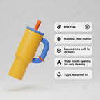 Stainless Steel Insulated Tumbler with Straw