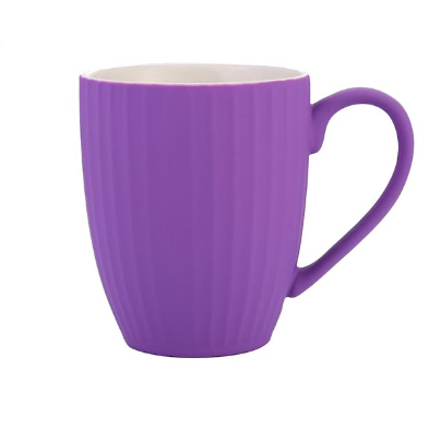 Ribbed Ceramic Mug