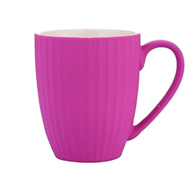 Ribbed Ceramic Mug