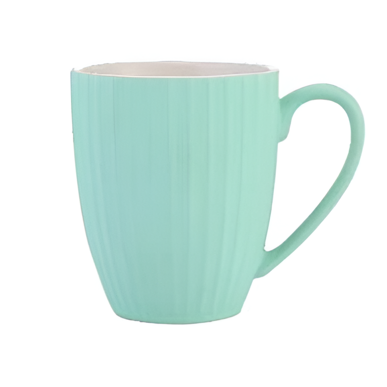 Ribbed Ceramic Mug