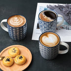 Blue & White Floral Patterned Mug | Full House Lebanon