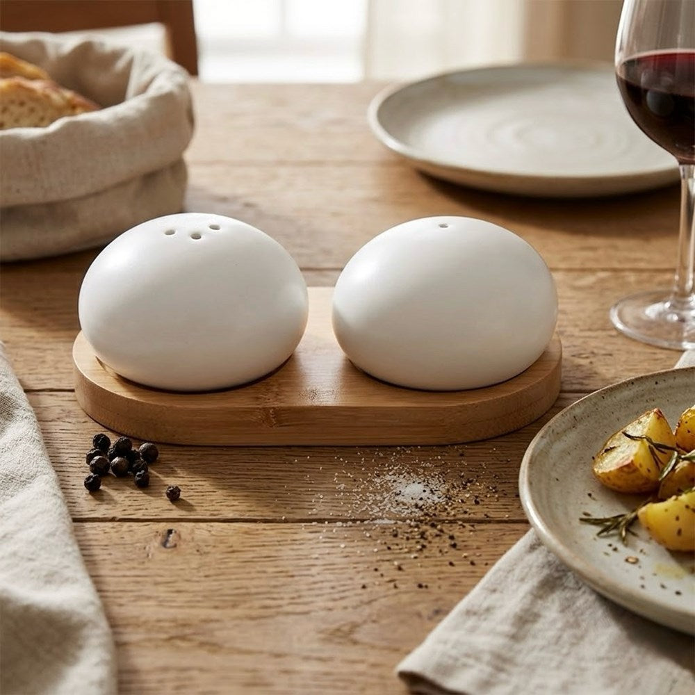 Porcelain Salt & Pepper Mills Set | Full House Lebanon