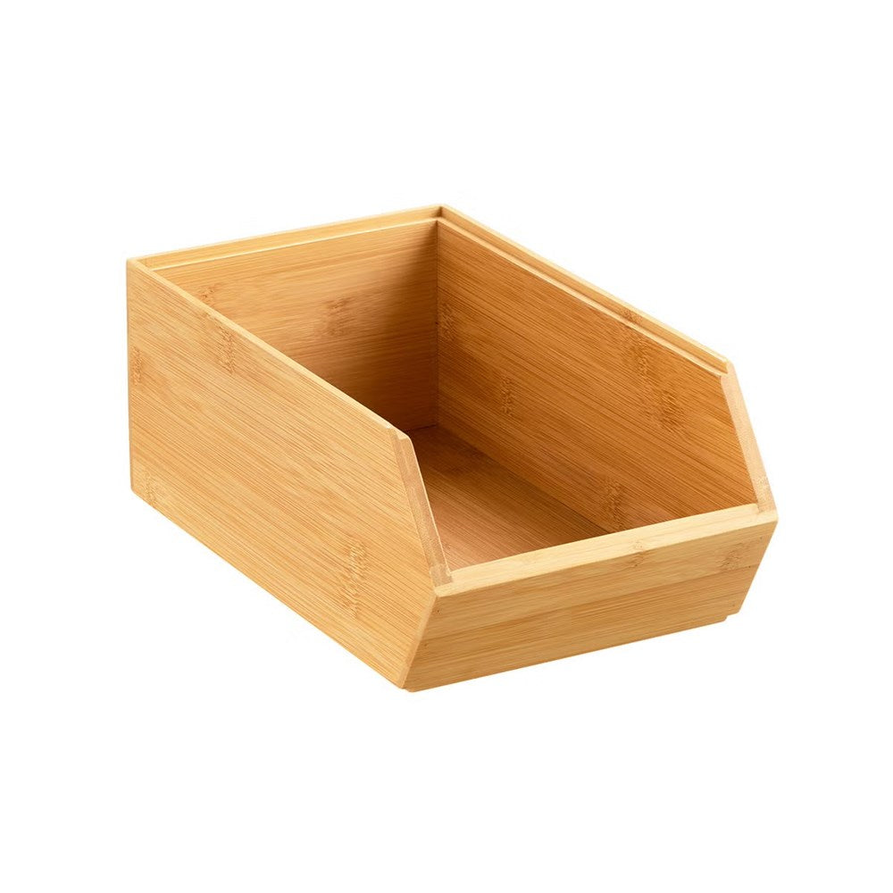 Stackable Bamboo Storage Bin